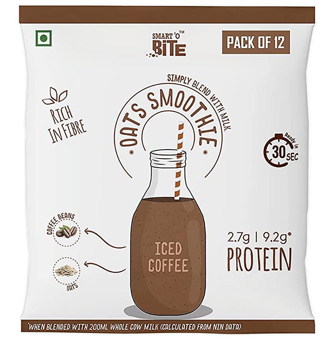 Smart'O Bite Oats Smoothie (25gm Each) Iced Coffee