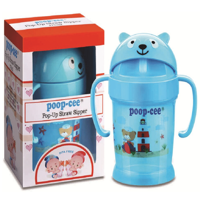Poop Cee Pop-Up Straw Sipper