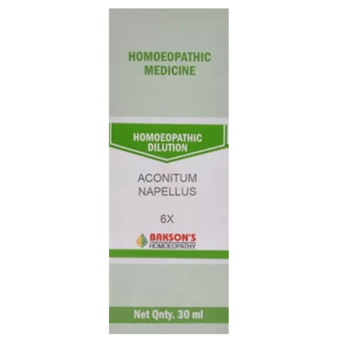 Bakson's Aconitum Napellus Dilution 6X