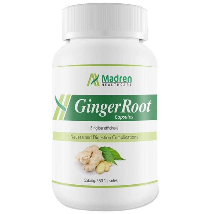 Madren Healthcare Ginger Root 550mg Capsule