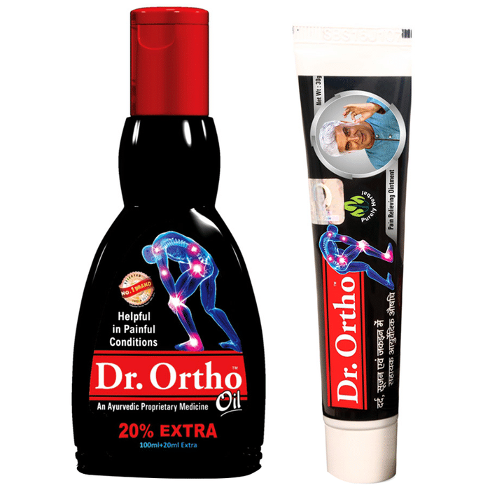 Dr Ortho Combo Pack of Pain Relief Oil 120ml & Ointment 30gm