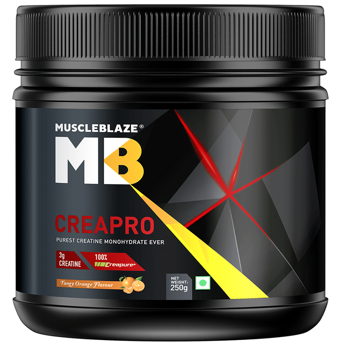 MuscleBlaze Creapro Creatine with Creapure Tangy Orange