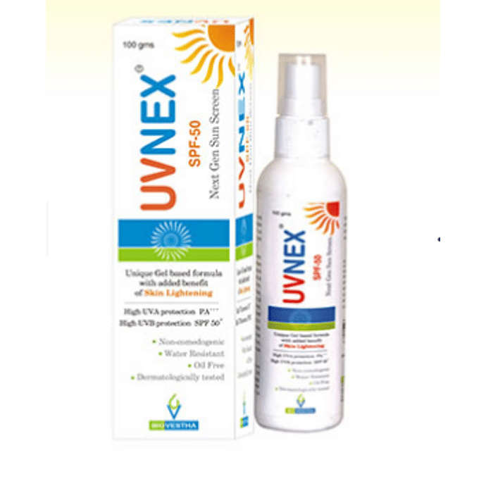 Uvnex Spf 50 Sunscreen Gel