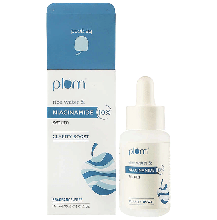 Plum Rice Water & Niacinamide 10% Face Serum