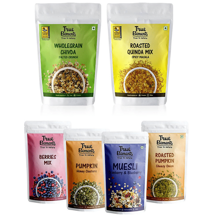 True Elements Combo Pack of Tasty Crunchy Snacks (320gm Each)