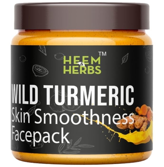 Heem & Herbs Wild Turmeric Skin Smoothness Face Pack (100gm Each)