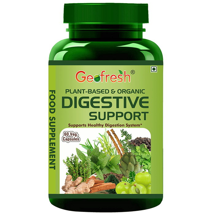 Geofresh Natural Plant Based & Organic Digestive Support Veg Capsule