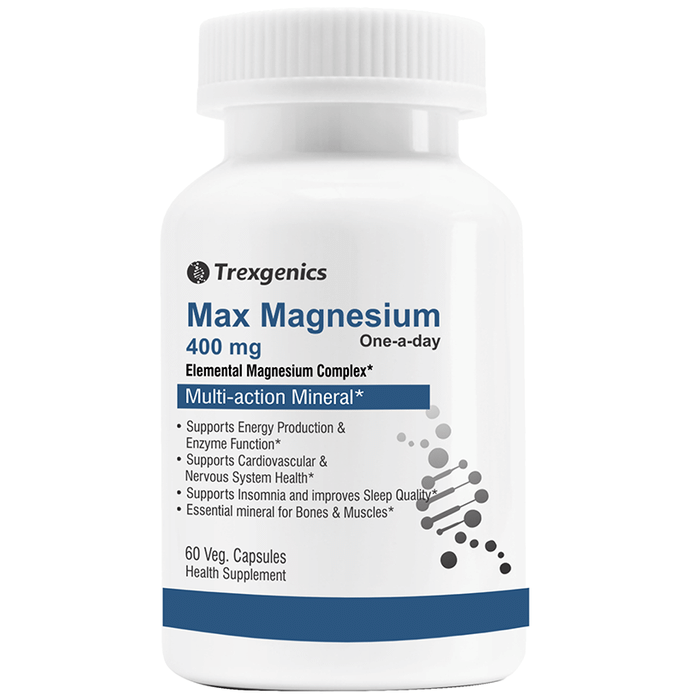 Trexgenics Max Magnesium 400mg Veg. Capsules
