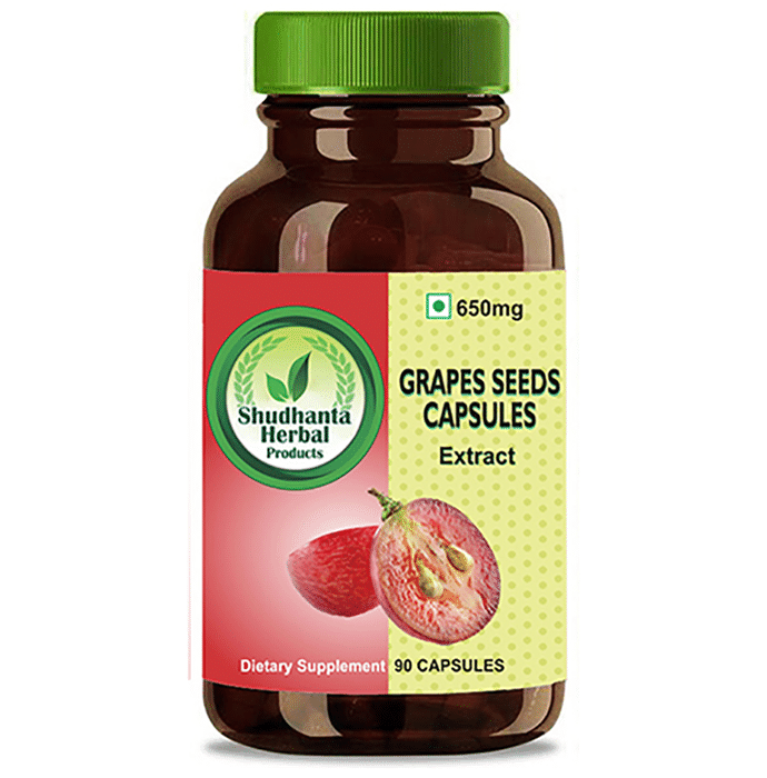 Shudhanta Herbal Grapes Seeds 650mg Capsule