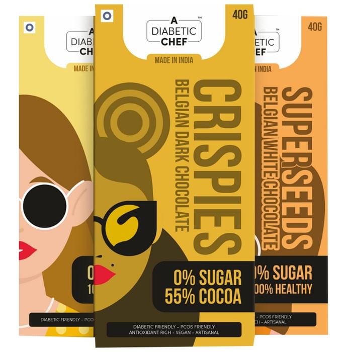A Diabetic Chef Chocolate (40gm Each) Crunchy Pack