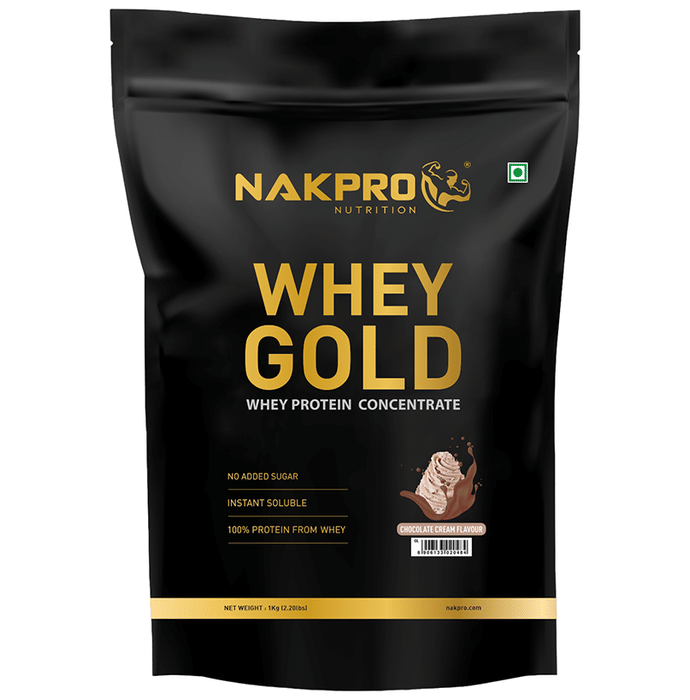 Nakpro Nutrition Whey Gold Whey Protein Concentrate Chocolate Cream