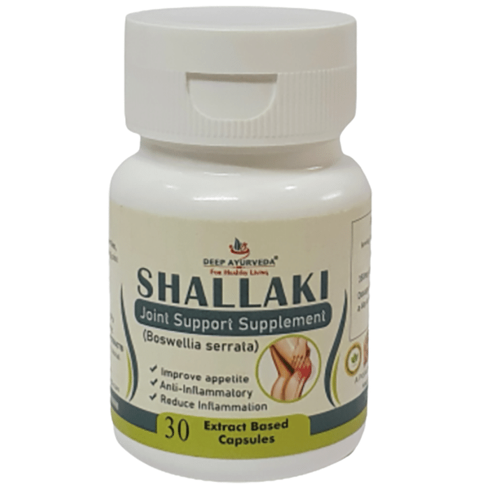 Deep Ayurveda Shallaki Joint Support Supplement Extract Based Capsule