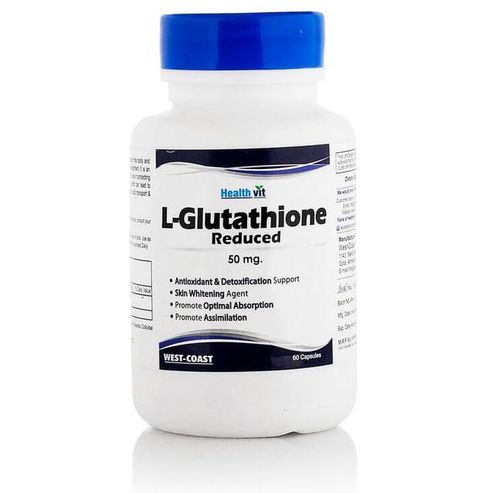 HealthVit L-Glutathione Reduced 50mg Capsule