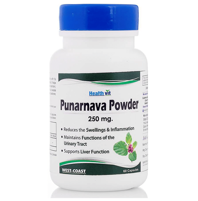 HealthVit Punarnava Powder 250mg Capsule