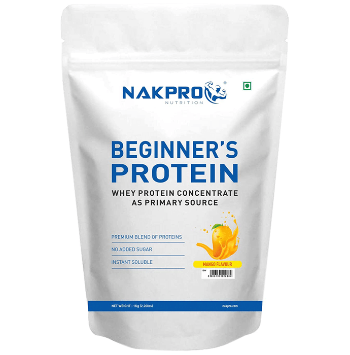 Nakpro Nutrition Beginner's Protein Whey Protein Concentrate (1kg Each) Mango