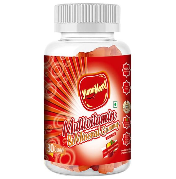 Yummyum Multivitamin & Mineral Gummy Strawberry Gluten Free