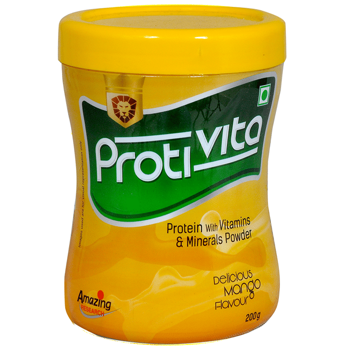Amazing Research Protivita Protein Powder with Vitamins & Minerals Delicious Mango