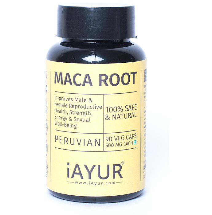 iAYUR Maca Root Extract 500mg Veg Capsule