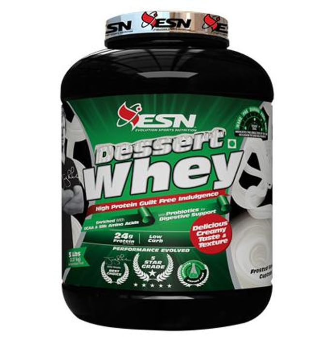 ESN Dessert Whey Protein Powder Frosted Vanilla Cupcake