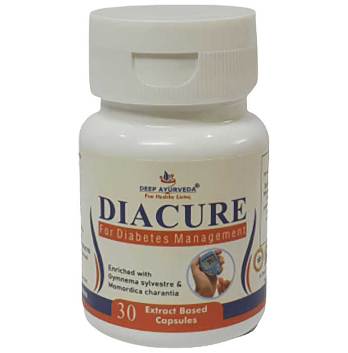 Deep Ayurveda Diacure for Diabetes Management Extract Based Capsule