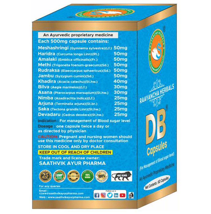 Raayancha Herbals DB Capsule for Diabetes