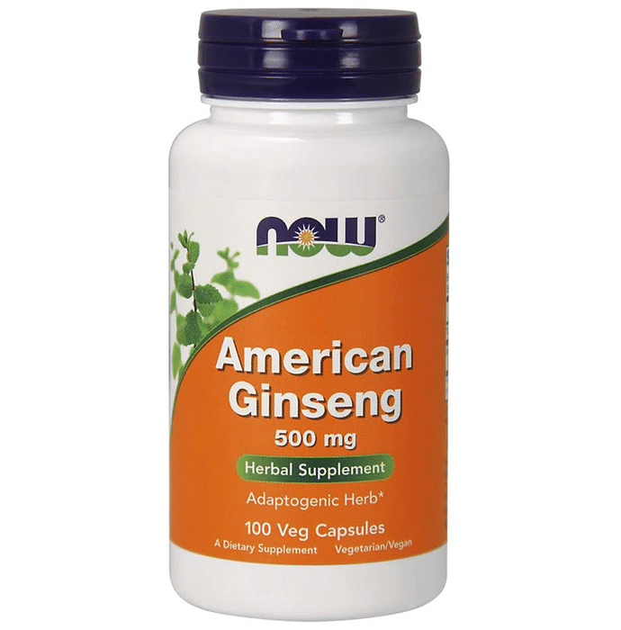 Now American Ginseng 500mg Veg Capsule