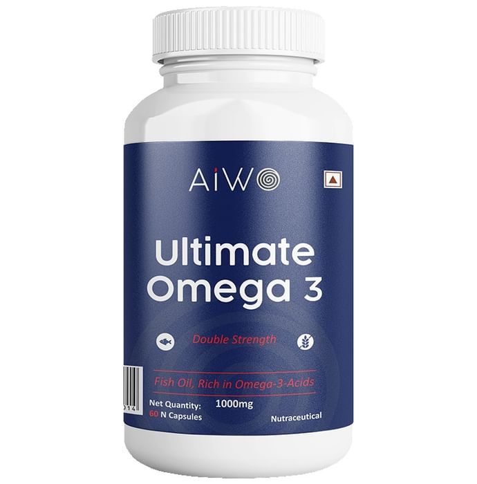 AIWO Ultimate Omega 3 Double Strength 1000mg Capsule
