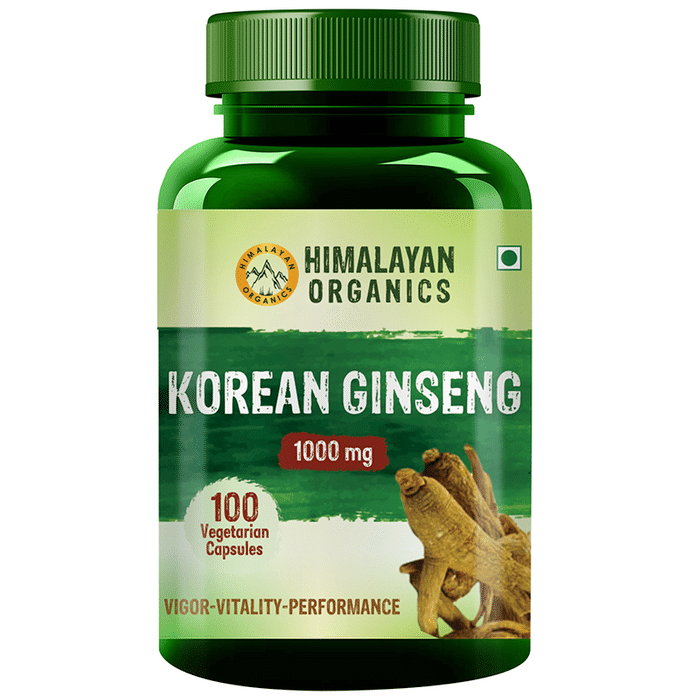 Himalayan Organics Korean Ginseng Vegetarian Capsule