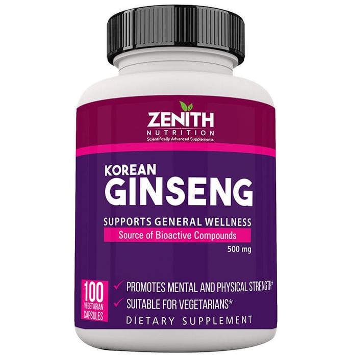 Zenith Nutrition Ginseng 500mg Capsule