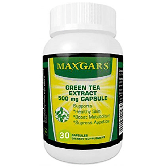 Maxgars Green Tea Extract 500mg Capsule