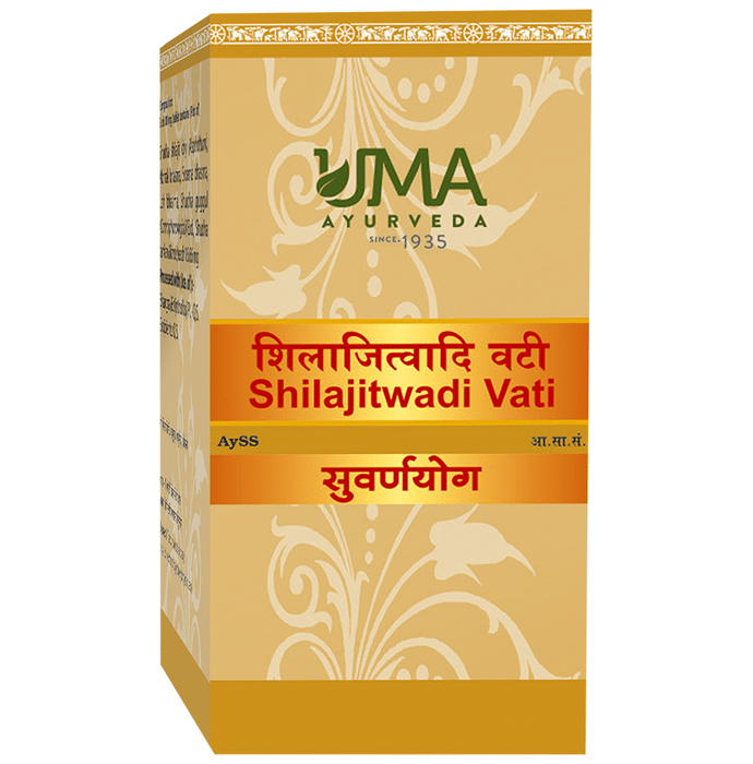 Uma Ayurveda Shilajitwadi Vati (with Gold)