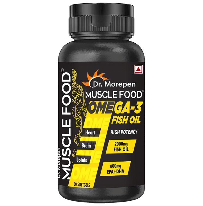 Dr. Morepen Muscle Food Omega 3 Fish Oil Softgel