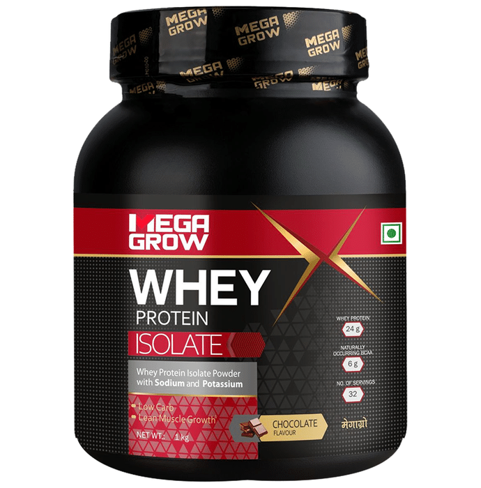 Megagrow Whey Protein Isolate Powder Chocolate