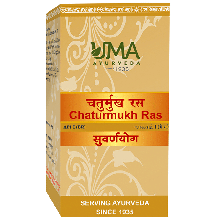 Uma Ayurveda Chaturmukh Ras Tablet (with Gold)