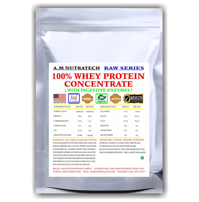 A.M Nutratech 100% Whey Protein Concentrate