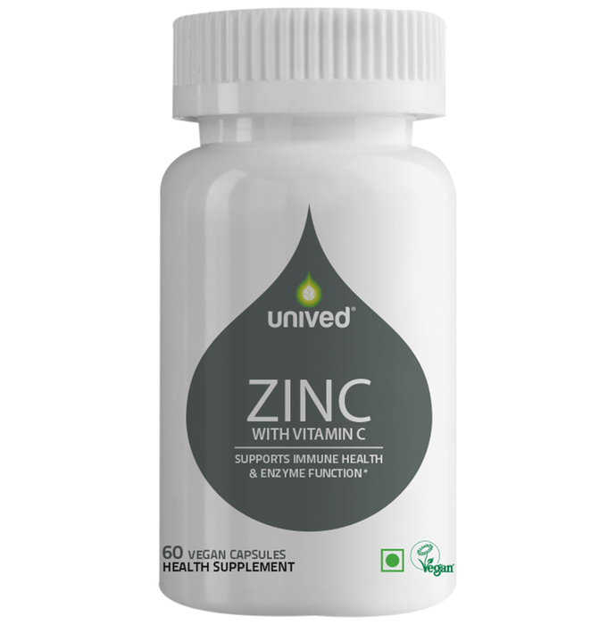 Unived Zinc with Vitamin C Vegan Capsule