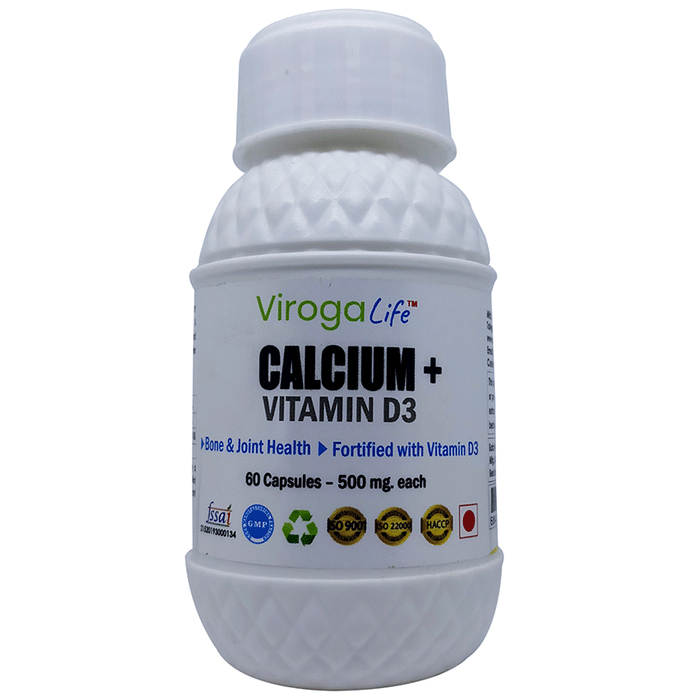 Viroga Life Calcium+Vitamin D3 Capsule