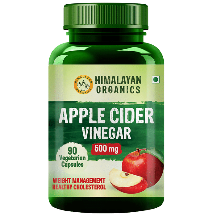 Himalayan Organics Apple Cider Vinegar 500mg Vegetarian Capsule