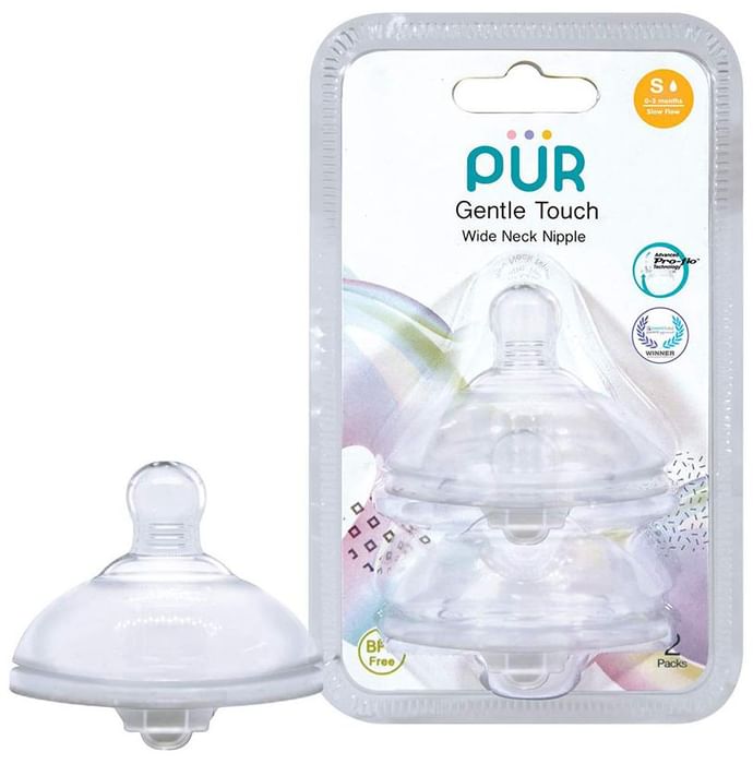 Pur Gentle Touch Wide Neck Nipple Small