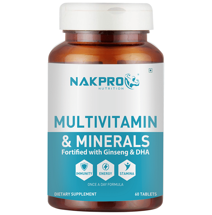 Nakpro Nutrition Multivitamin & Minerals Fortified with Ginseng & DHA Tablet