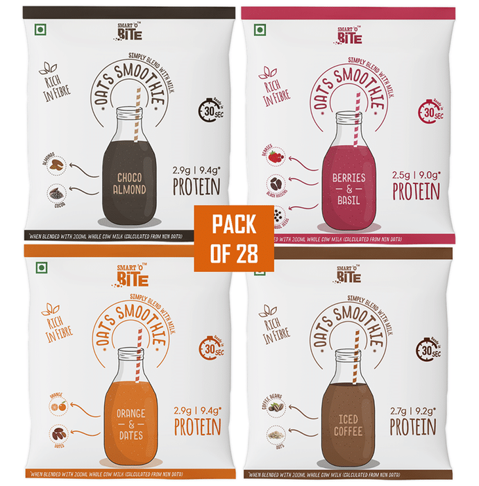 Smart'O Bite Oats Smoothie (25gm Each) Assorted