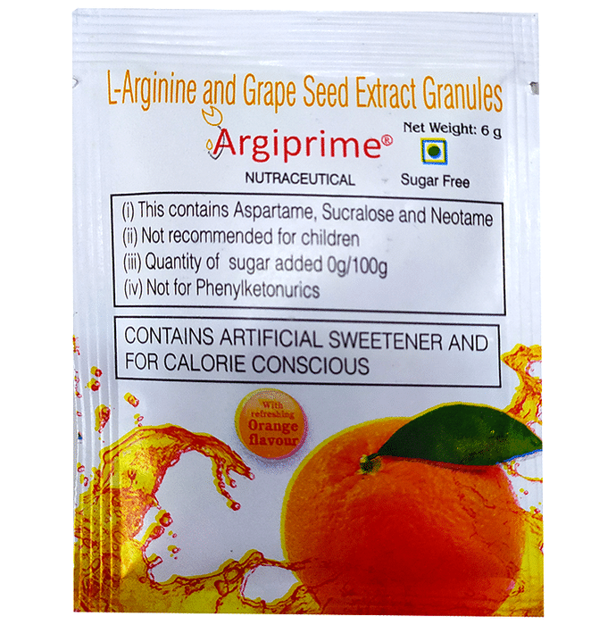 Argiprime Nutraceutical Granules Orange Sugar Free