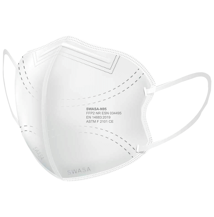 Swasa + PM 0.3 N95 FFP2 Anti-Pollution Face Mask White