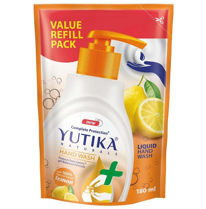 Yutika Naturals Complete Protection Hand Wash Lemon Refill