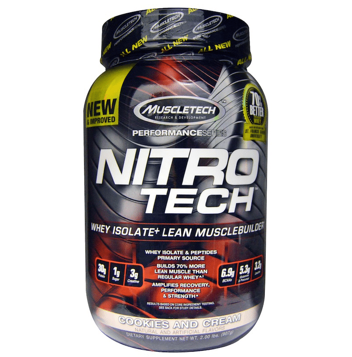 Muscletech Performance Series Nitro Tech Whey Isolate Cookies & Cream