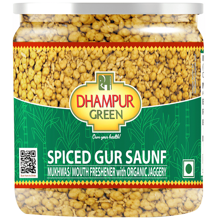 Dhampur Green Spiced Gur Saunf Mouth Freshner