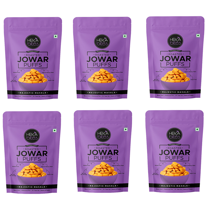 Heka Bites Roasted Jowar Puffs (30gm Each) Majestic Masala