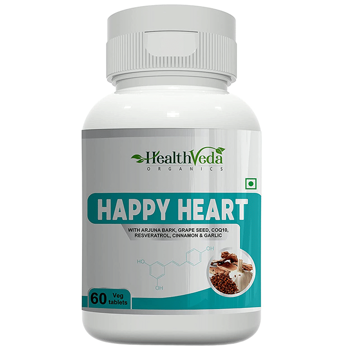 Health Veda Organics Happy Heart Veg Tablet