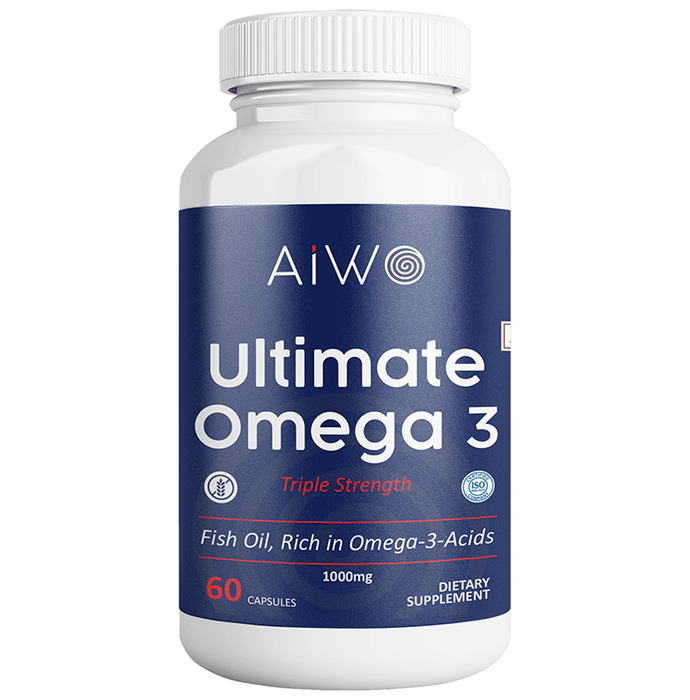 AIWO Ultimate Omega -3 Triple Strength 1000mg Capsule