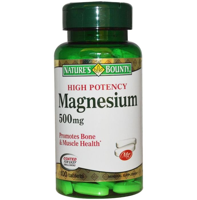 Nature's Bounty High Potency Magnesium 500mg Tablet